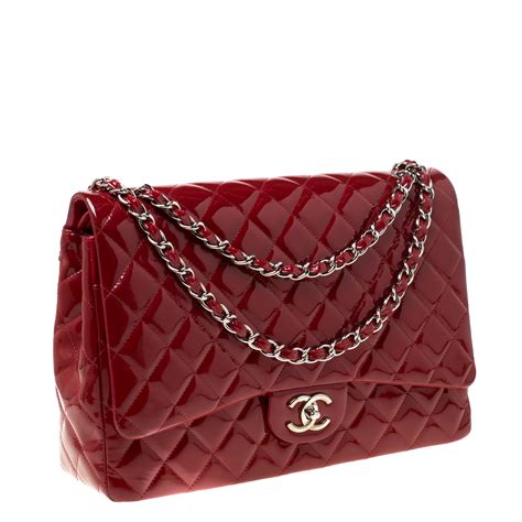 chanel red leather handbag|chanel leather handbags price.